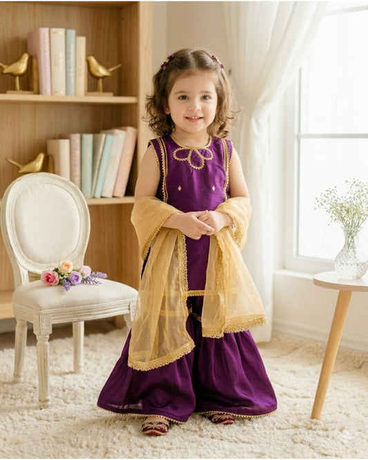 Luxe Purple Gharara